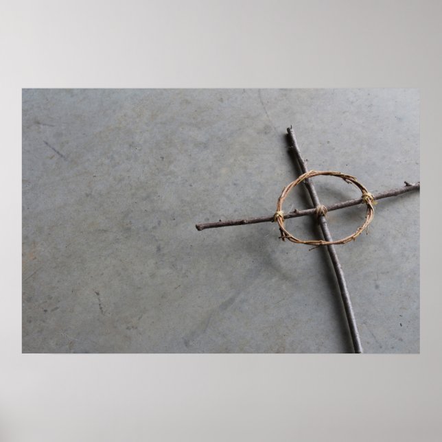 Rustikales Keltenkreuz Poster (Vorne)