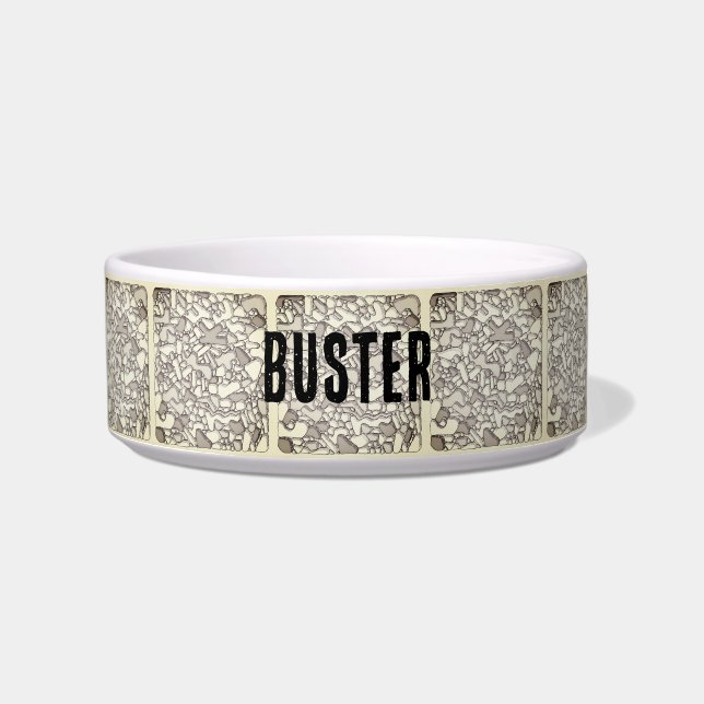 Rustikales Kobelstein-Design Pet Bowl Napf (Vorderseite)