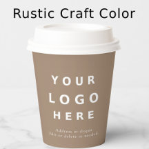 Rustikales Kraft individuelles Logo für moderne Ge