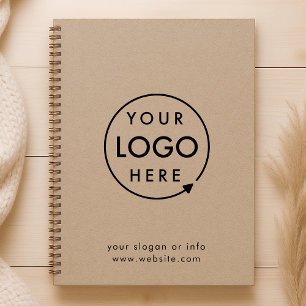 Rustikales Kraft-Logo   Business Modern Beruflich Planer