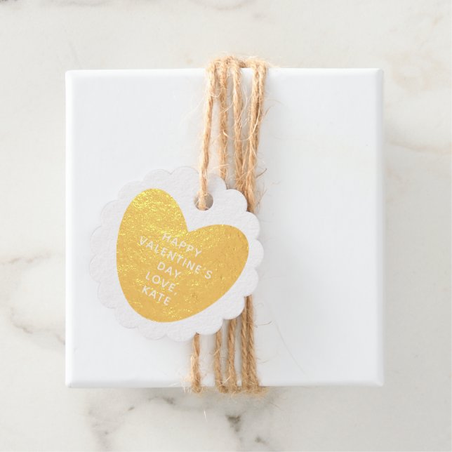 Rustikales Kraftgold Geschenkanhänger (Mit Box)