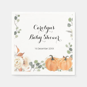 Rustikales KürbisBrautparty Napkin Serviette