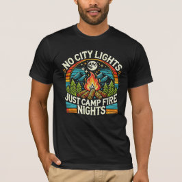 Rustikales Lagerfeuer-Camping-Abenteuer T-Shirt