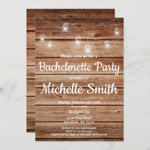 Rustikales Land-hängender Einladung