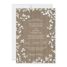 Rustikales Land Holz Gipskraut Blume Kranz