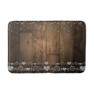 Rustikales Land Holz Glam Diamonds Diamond Sparkor Badematte