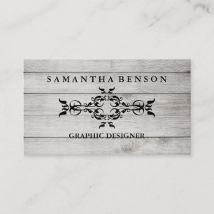 Rustikales Land-hölzerne Beschaffenheits-Grafik Visitenkarte