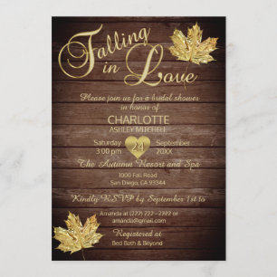 Rustikales Land im Brautparty der Liebe Einladung