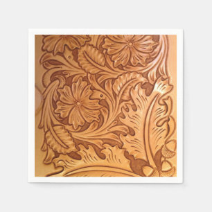 Rustikales Land im Südwesten Western Leder Serviette