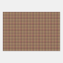 Rustikales Land Kariert und Krähen Geschenkpapier Set