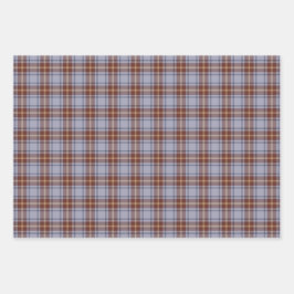 Rustikales Land Karierte und polkische Punkte Geschenkpapier Set