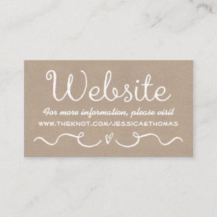 Rustikales Land Kraftpapier der Begleitkarte