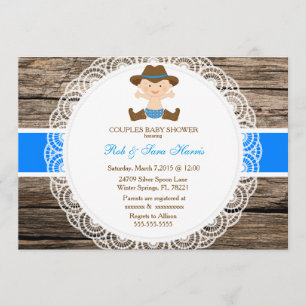 Rustikales Land-laden Vintage Einladung