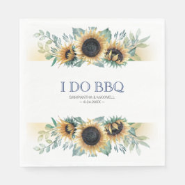 Rustikales Land Sonnenblume ich mache GRILLEN Serviette