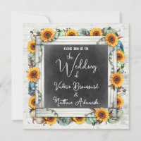 Rustikales Land Sonnenblumen & Pumpkins Hochzeit i