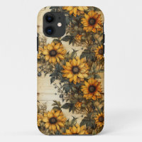 Rustikales Land Sonnenblumen Shabby Chic Blume