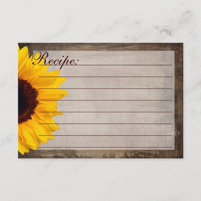 Rustikales Land Sonnenblumenkrebs (Vorderseite)