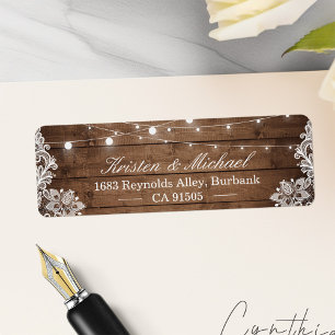 Rustikales Land Stall Holz String Lights Lace