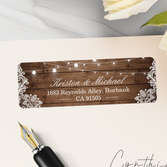 Rustikales Land Stall Holz String Lights Lace (Von Creator hochgeladen)