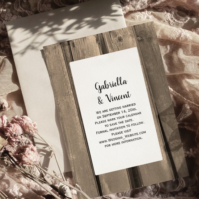 Rustikales Land Stallholz Hochzeit retten das Datu Save The Date (Von Creator hochgeladen)