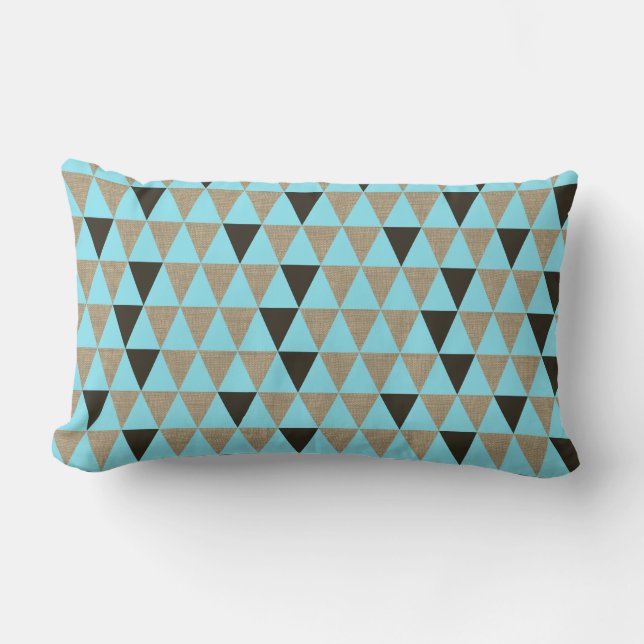 Rustikales Land Südwesten mit Monogramm Lendenkissen (Vorderseite)