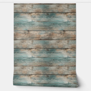 Rustikales Land trug blaue Zaunplatten Tapete