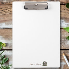 Rustikales Ländergeschäft Personalisiert Klemmbrett