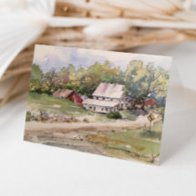 Rustikales Landschaftsbild auf der Landstraße