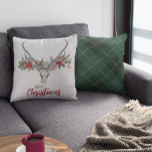 Rustikales Landschwärmer Skull Karierte Weihnachte