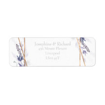 Rustikales Laub, sommerliche Rücksendeadresse