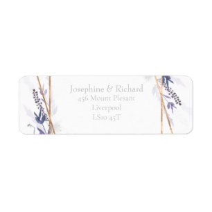 Rustikales Laub, sommerliche Rücksendeadresse