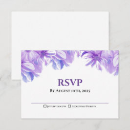 Rustikales Lavendel-Blumenzwiebeln RSVP Karte