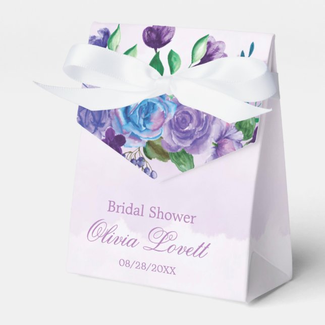 Rustikales Lavendel Brautparty Geschenkschachtel (Vorderseite)