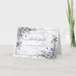 Rustikales Lavendel Eukalyptus Grünes Foto Karte