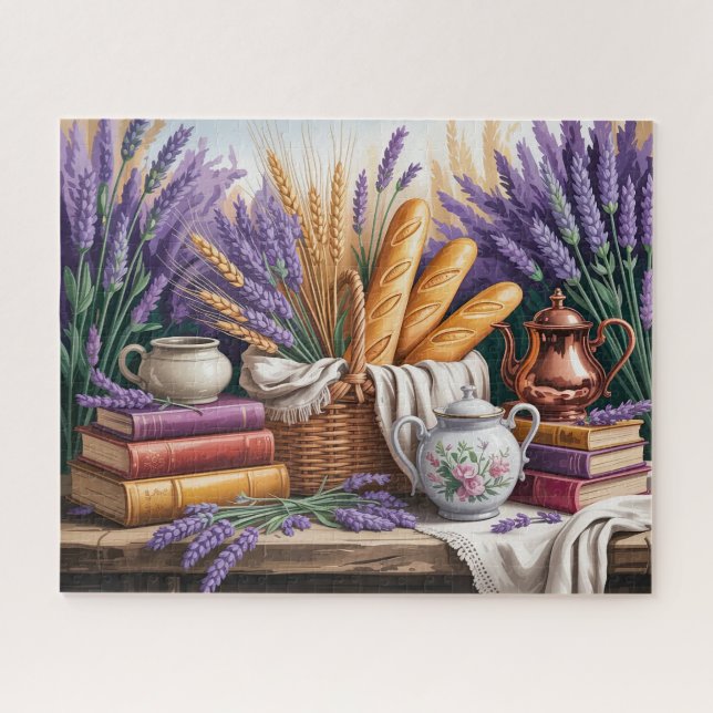 Rustikales Lavendel Puzzle (Horizontal)