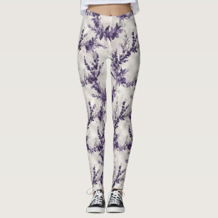 Rustikales Lavendelmuster Leggings
