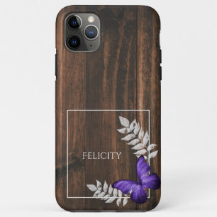 Rustikales Lila Butterfly Case-Mate iPhone Case