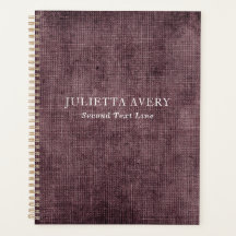 Rustikales Lila Wine Linen Texture Business Design