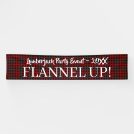 Rustikales Lumberjack-Karierte Typografie Banner
