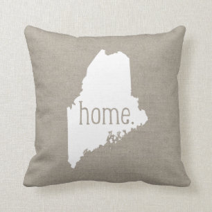 Rustikales Maine Zuhause Staat Throw Kissen