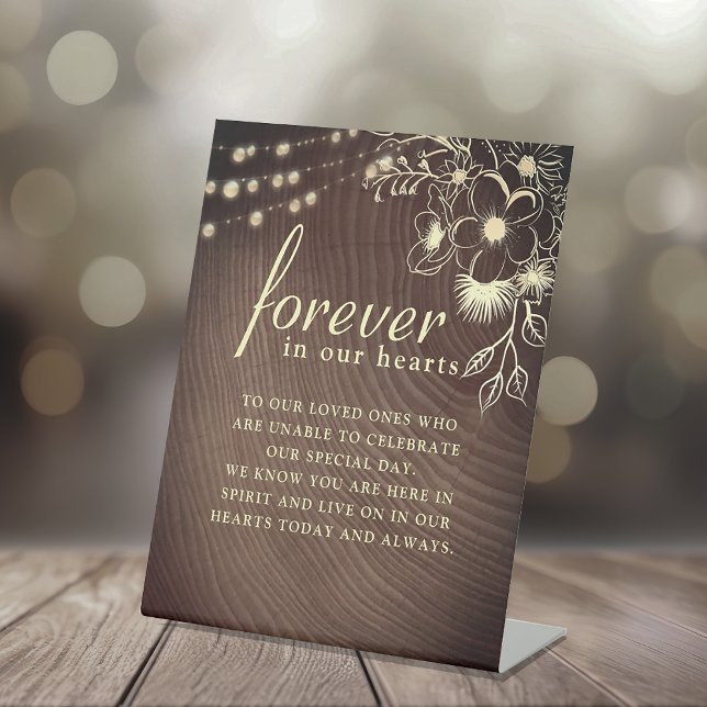 Rustikales Memorial Sockelschild (Von Creator hochgeladen)