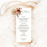 Rustikales Menü Earth & Champagne Florals Menükarte<br><div class="desc">Entdecken Sie Ihre Hochzeit oder Ihre Party Einladung oder Ihr Thema mit Ihren schönen rustikalen Earth & Champagne Florals Menüs. Handgemalte Aquarellfloralen in Aquarellfarben in Pfirsich, Champagnerbeige, Creme und bordeauxfarbene Terracotta (Terracotta) sind die Merkmale dieses rustikalen Menüs. Erstellen Sie Ihre noch heute, indem Sie diese Seite besuchen. Und Karo aus...</div>