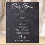 Rustikales Menü für Hochzeiten und Personalisierte Poster<br><div class="desc">Bar Menu ! Dieses schlichte und dennoch elegante Bar mit vier Getränken "Biere", "Wein", "Spirits" und "Non-Alkoholische", personalisiert mit den erlesenen Getränken. Passen Sie dieses elegante Hochzeitszeichen mit Ihren Namen und Bar-Dessous-Menü an! COPYRIGHT © 2020 Judy Burrows, Black Dog Art - Alle Rechte vorbehalten. Rustikale Hochzeit Bar Personalisiert Drink Menu...</div>