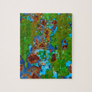 Rustikales Metallschälen Vintage Grunge - Spiel Puzzle