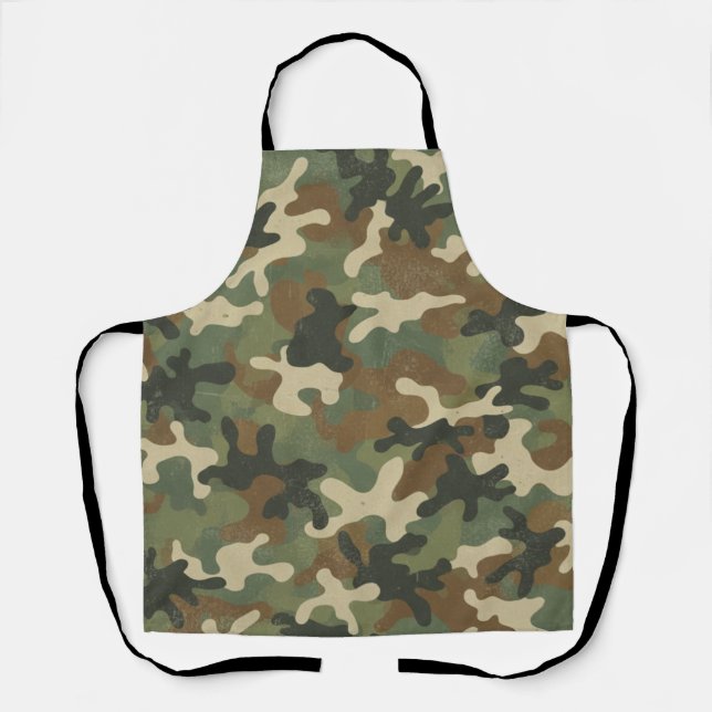 Rustikales Militär-Tarnmuster Schürze (Vorderseite)
