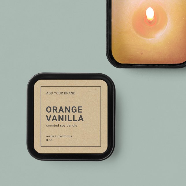 Rustikales, Minimalistisches, dünn graues Kraftrad Quadratischer Aufkleber (Von Creator hochgeladen)