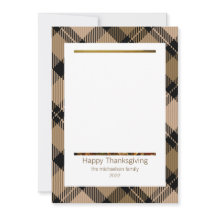 Rustikales modernes Fall Brown Tartan Kariertes Fo