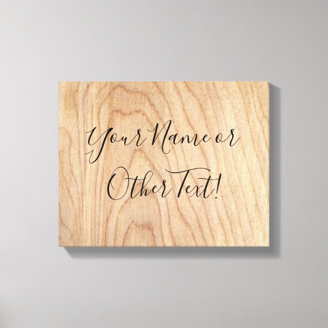 Rustikales, modernes Holzmuster Leinwanddruck (Vorderseite)