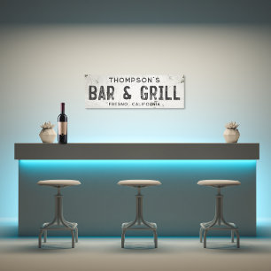 Rustikales modernes industrielles Bauernhaus Bar C Leinwanddruck