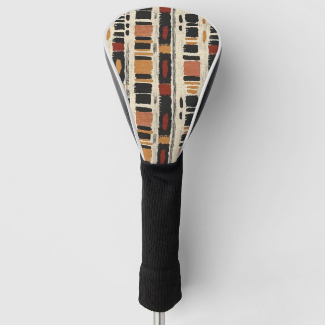 Rustikales Mudcloth-Geometrisches Muster (1) Golf Headcover (Vorderseite)